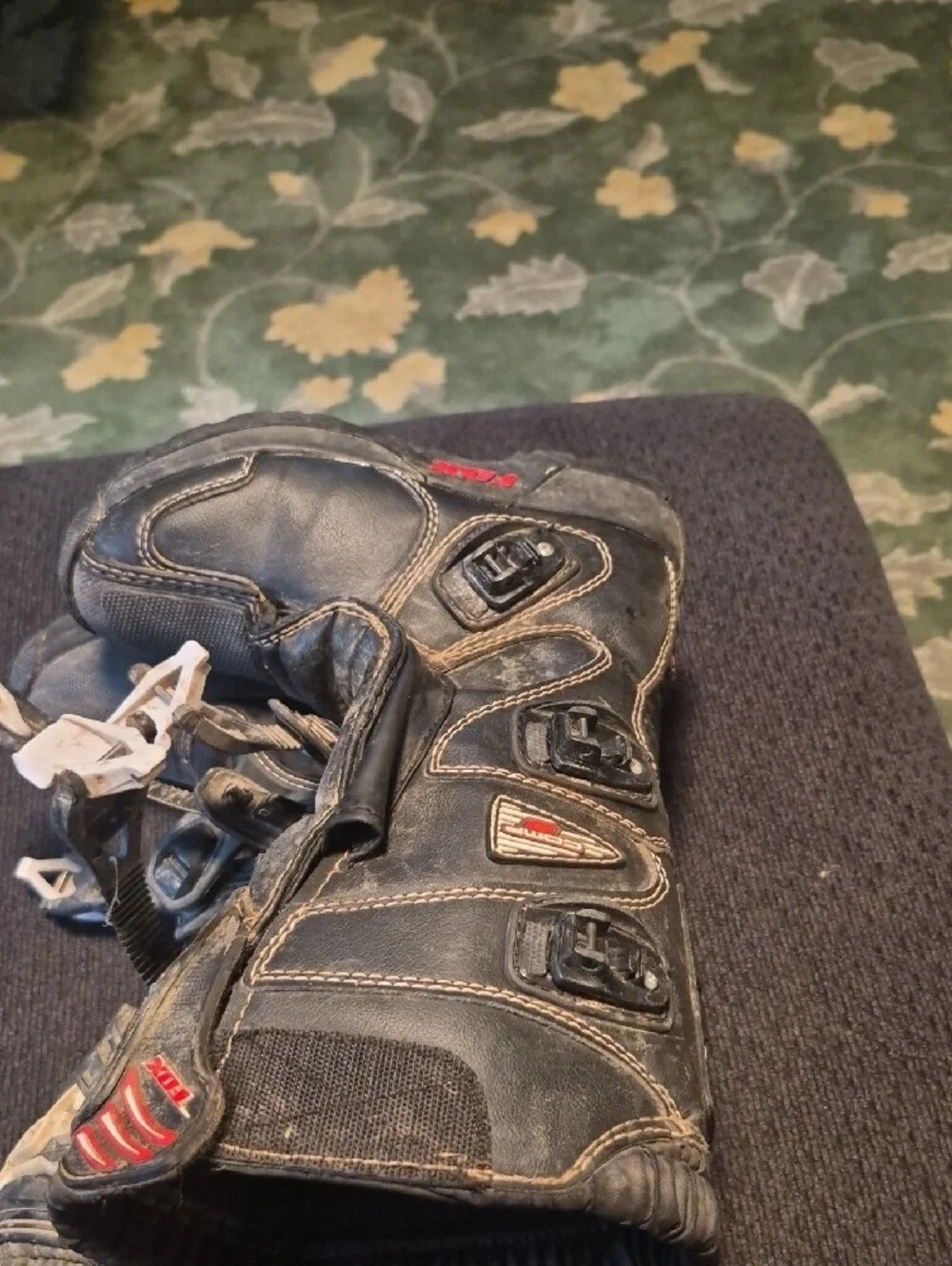 Fox Black and Red Men’s Off-Road MX Boots